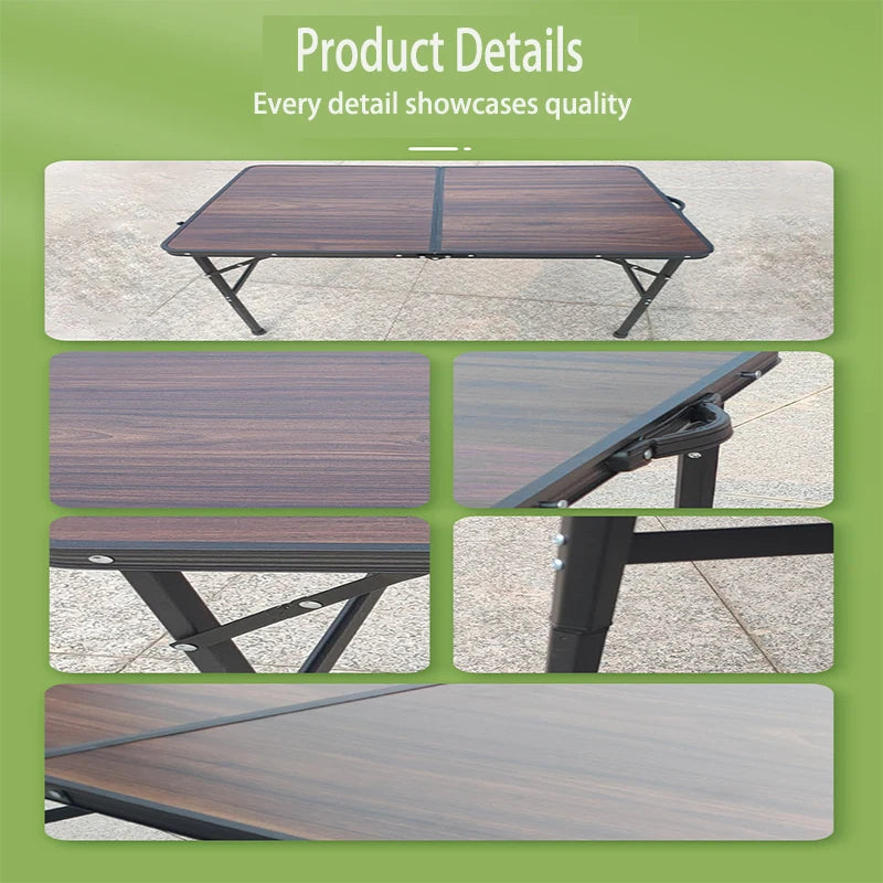 Car RV Camping Table Iron Mesh Folding Table Portable Outdoor Camping Stand Aluminum Alloy Dining Table