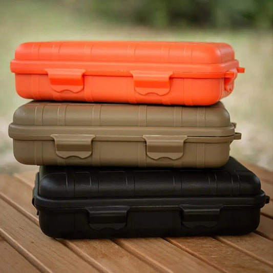 EDC Tool Box Outdoor Camping Survival Kit Shockproof Waterproof Case Sealed Box Outdoor Survival Storage Box Small.