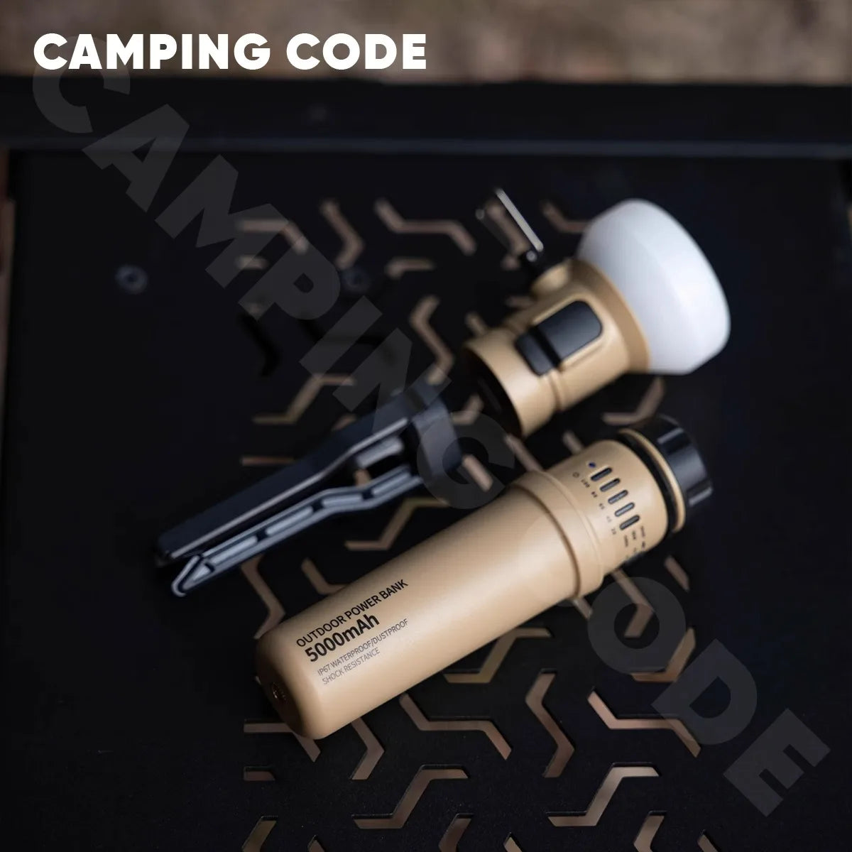 Camping Lamp Large Capacity Power Bank Integrated Portable Outdoor Camping Tent Retro Multi-Functional Long Battery Life Lighting
