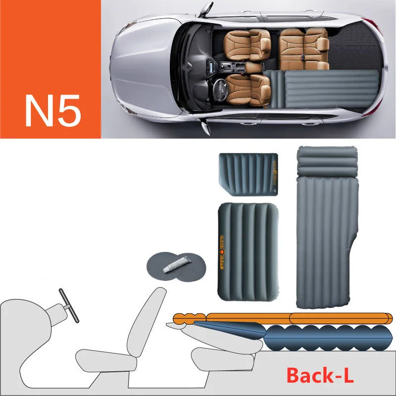 Best Universal Inflatable Car Mattress SUV Jeep Truck Car Back Seat Air Mattress Single Outdoor Camping Car Air Bed New