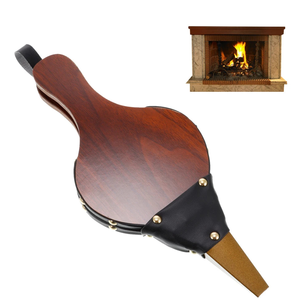 Manual Wooden Air Blower Outdoor Barbecue Tools Wood Fireplace Bellows Blast Blower Portable Camping Gear For Ourdoor Picnic