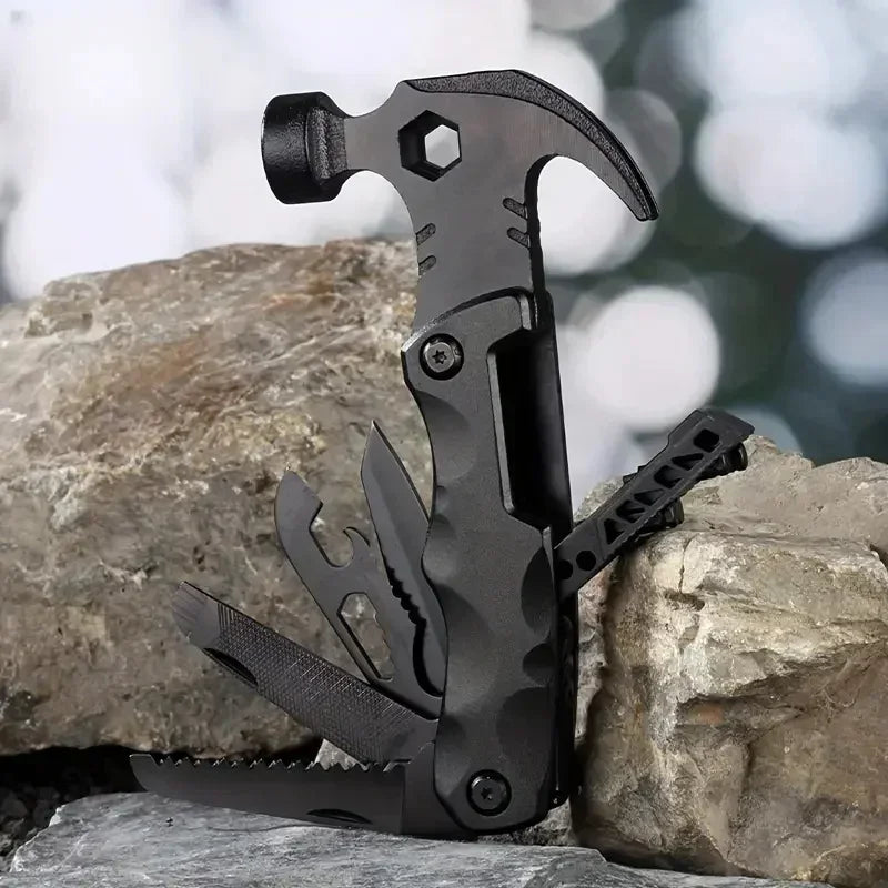 Outdoor Camping Multifunctional Wrench Pliers Hammer, Portable Survival Tool Accessory Kit, Survival Gear for Outdoor Camping