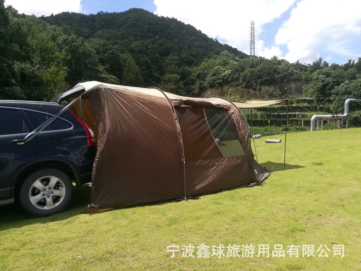 Outdoor Folding Portable Car Rear Awning Tent Multi-person Rainproof Pergola Camping Canopy Tent