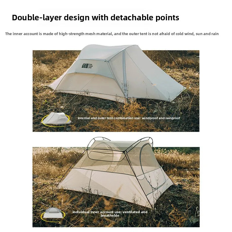 Dangers Outdoor Camping Professional Mountaineering Tent Convenient Winter Rainproof Double Hiking Camping Equipment Set