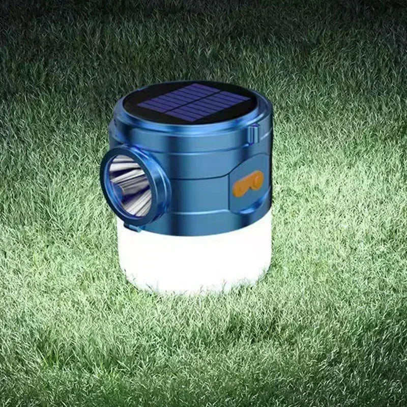 Solar Light Portable USB Rechargeable Camping Lamp Waterproof Lanterns Tent Lamp Emergency Lights Energy Saving Bulb