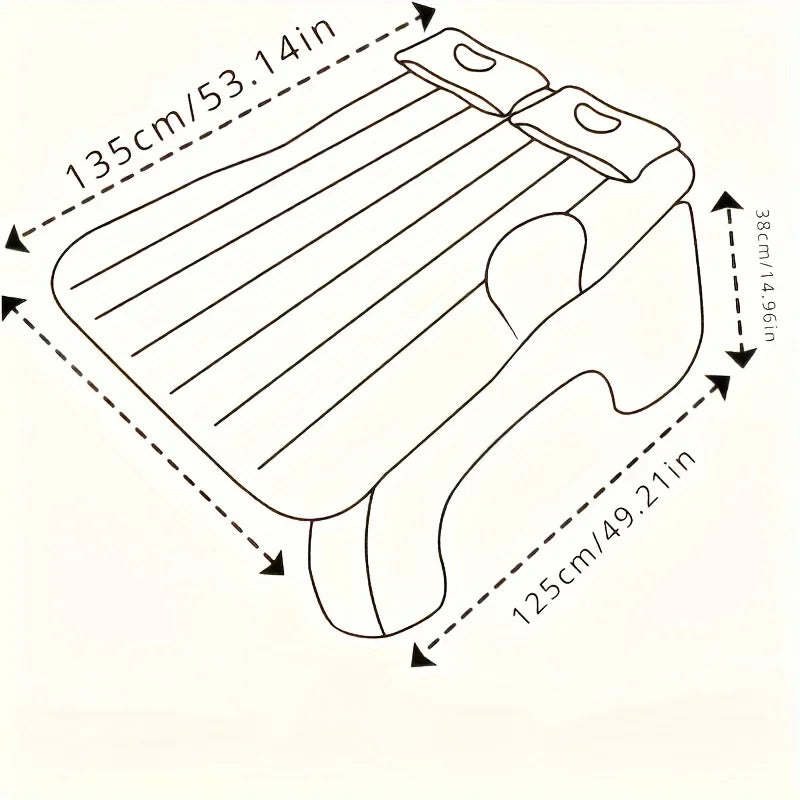 Thickened Car Air Mattress Back Seat Bed - Luxurious Inflatable Design for Ultimate Comfort, Portable and Lightweight