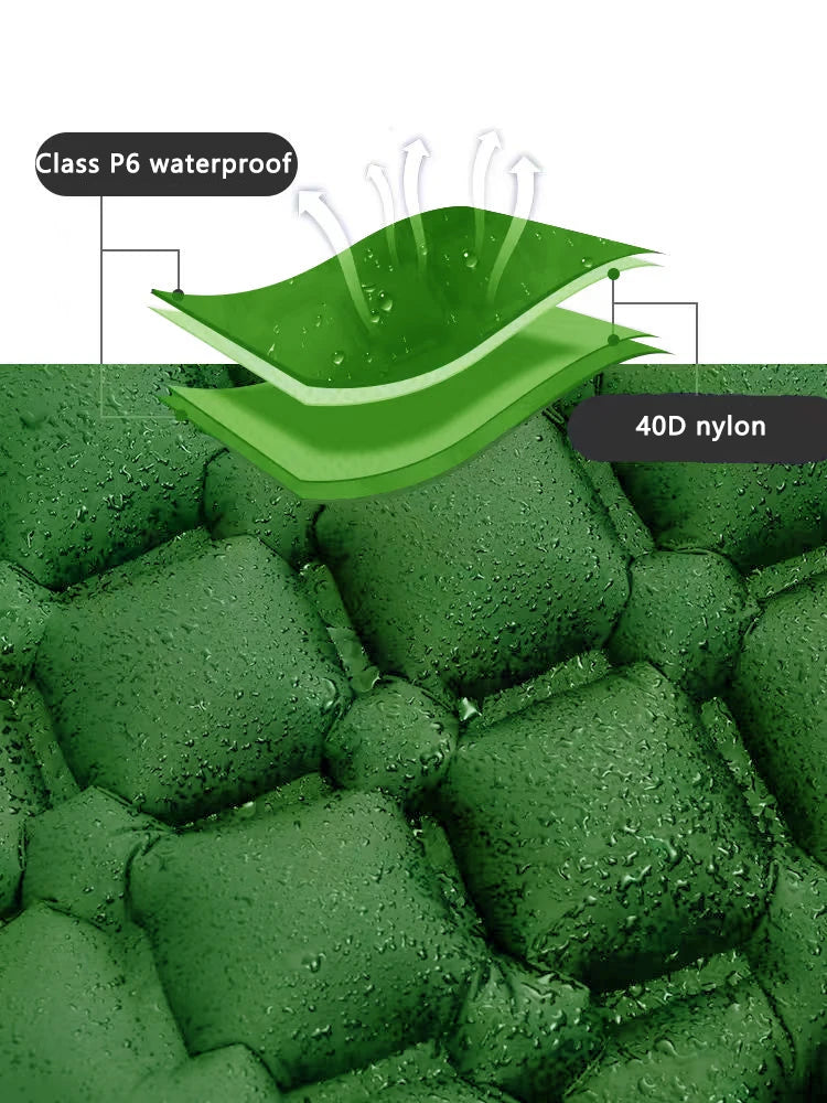 Camping Inflatable Mattress In Tent Folding Camp Bed Sleeping Pad Picnic Blanket Travel Air Mat Camping Equipment