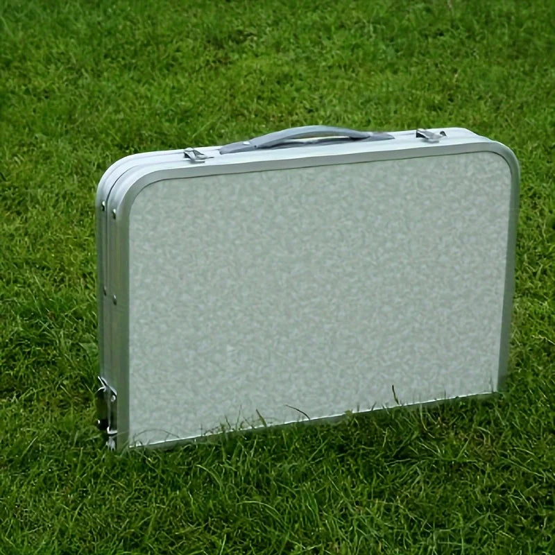 Foldable Portable Camping Table Outdoor Furniture Camping Equipment Camping Table Stainless Steel Picnic Desk Nature Hike