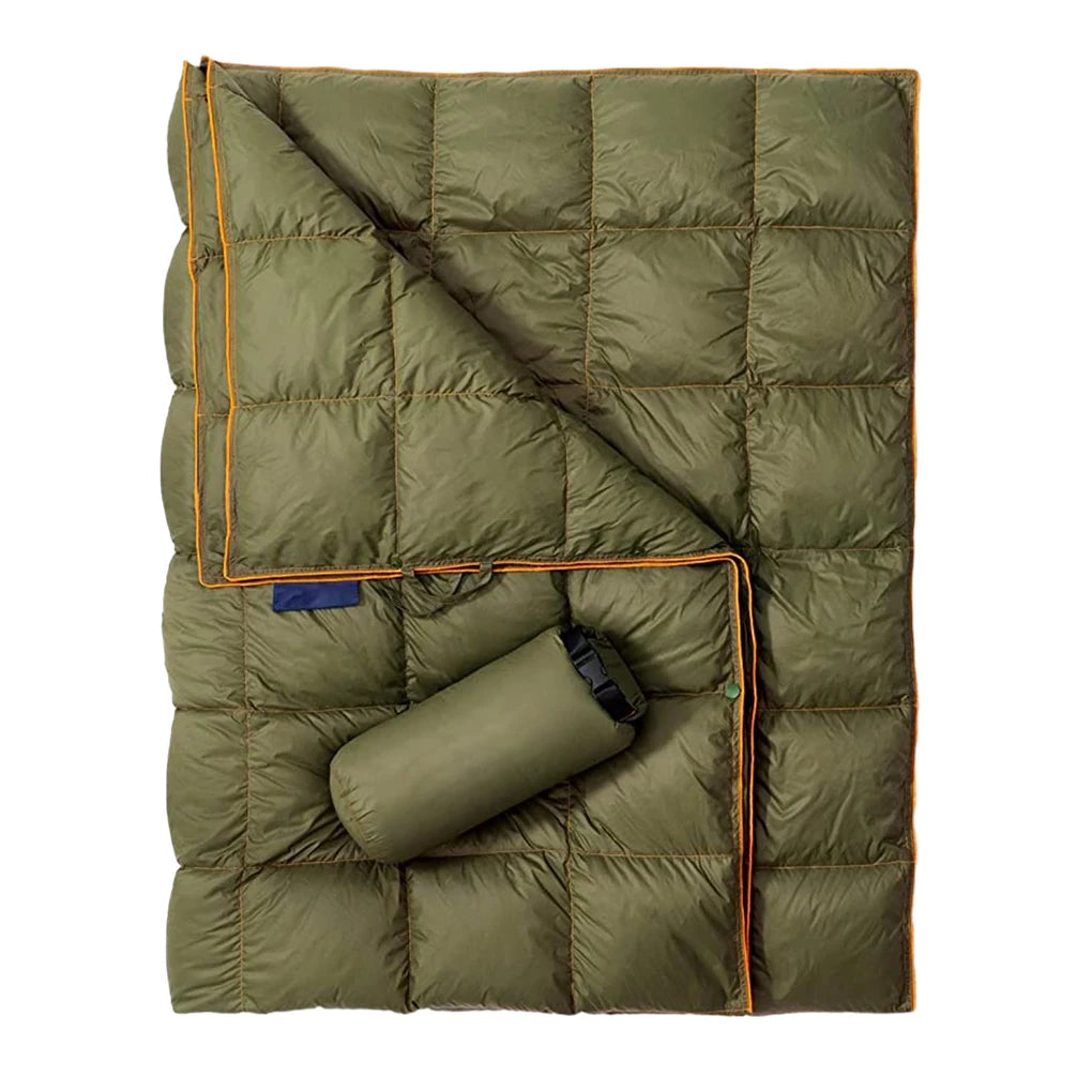 Outdoor Warm Camping Mat Climbing Blanket Waterproof Blanket Buttons Poncho Liner Ultralight Travel Sleeping Pad Quilt Mat