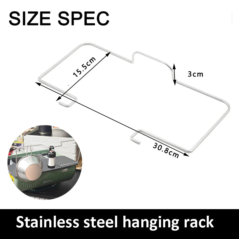 For Stanley Lunch Box 9.4L Camping Gear  Ultralight Aluminum Portable Table Plate Felt Lining Picnic Camping Outdoor Accessory