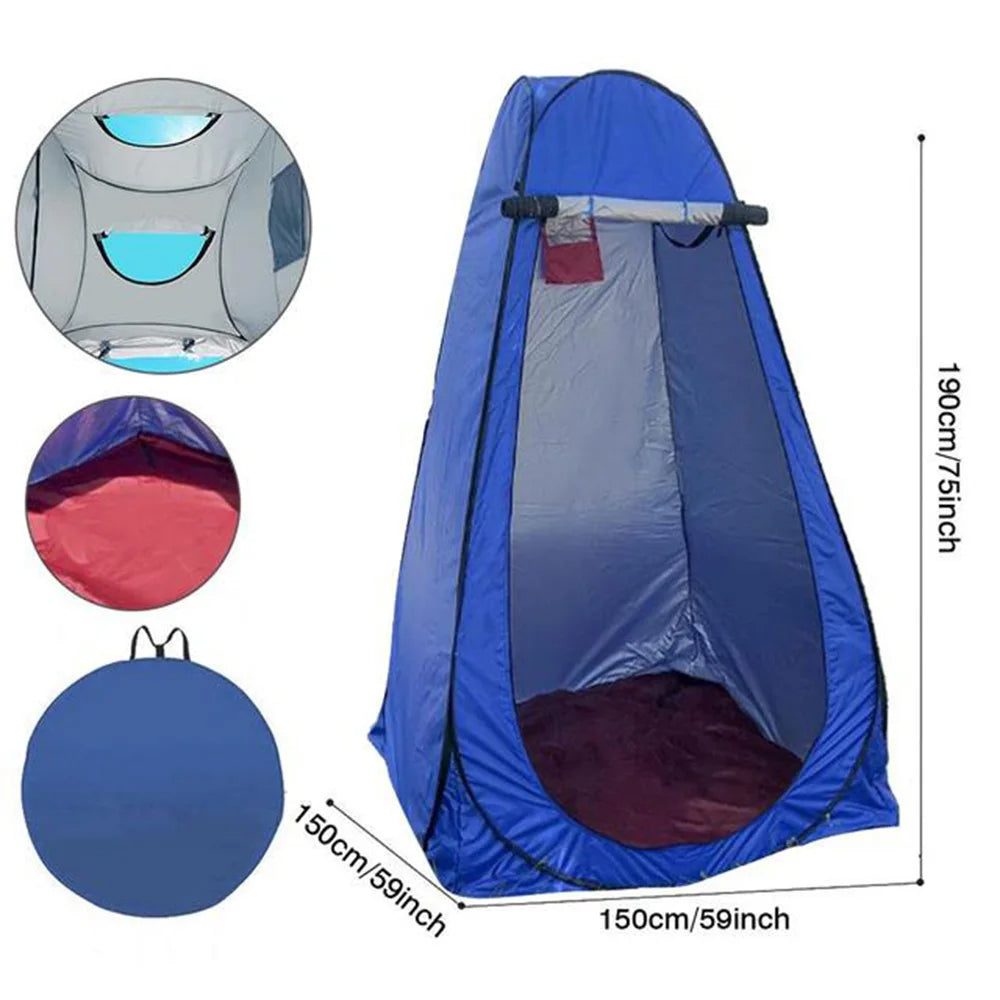 Portable Outdoor Camping Tent Shower Tent Bath Fitting Room Tent Shelter Camping Beach Private Toilet Camping Tent
