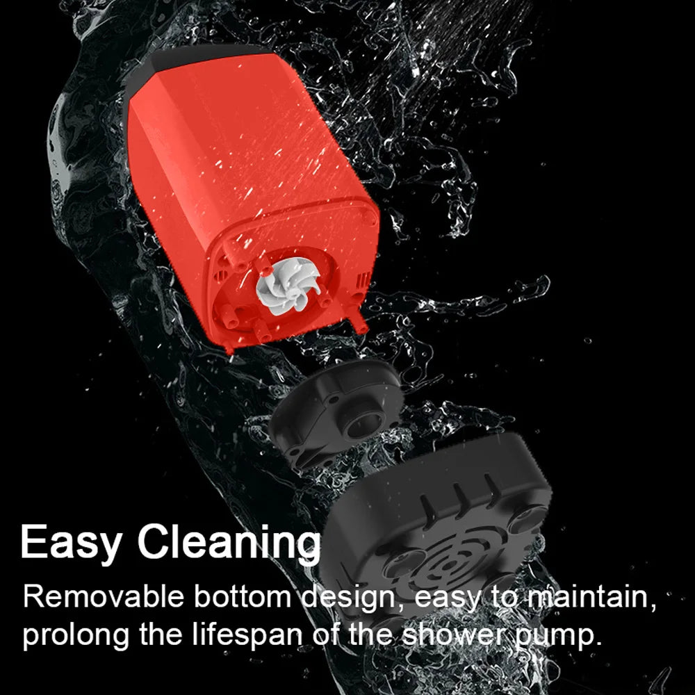 Portable Shower for Camping Electric Shower Pump Waterproof with Digital Display for Camping Hiking Travel Beach Pet Watering