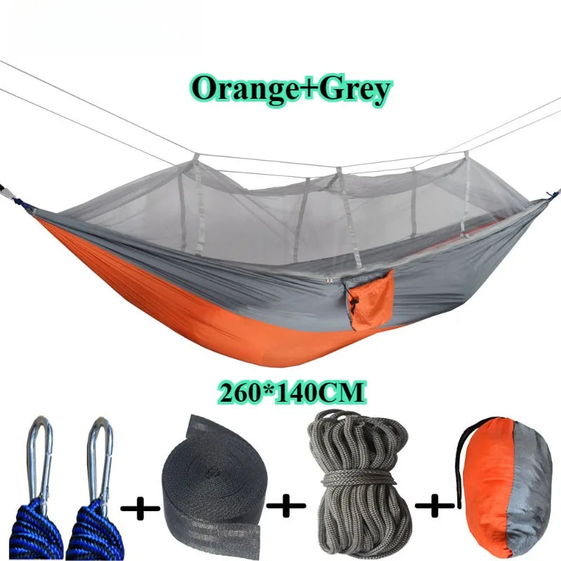 Outdoor Mosquito Net Hammock Camping With Mosquito Net Ultra Light Nylon Double Camping Aerial Tent Portable Travel Outdoors