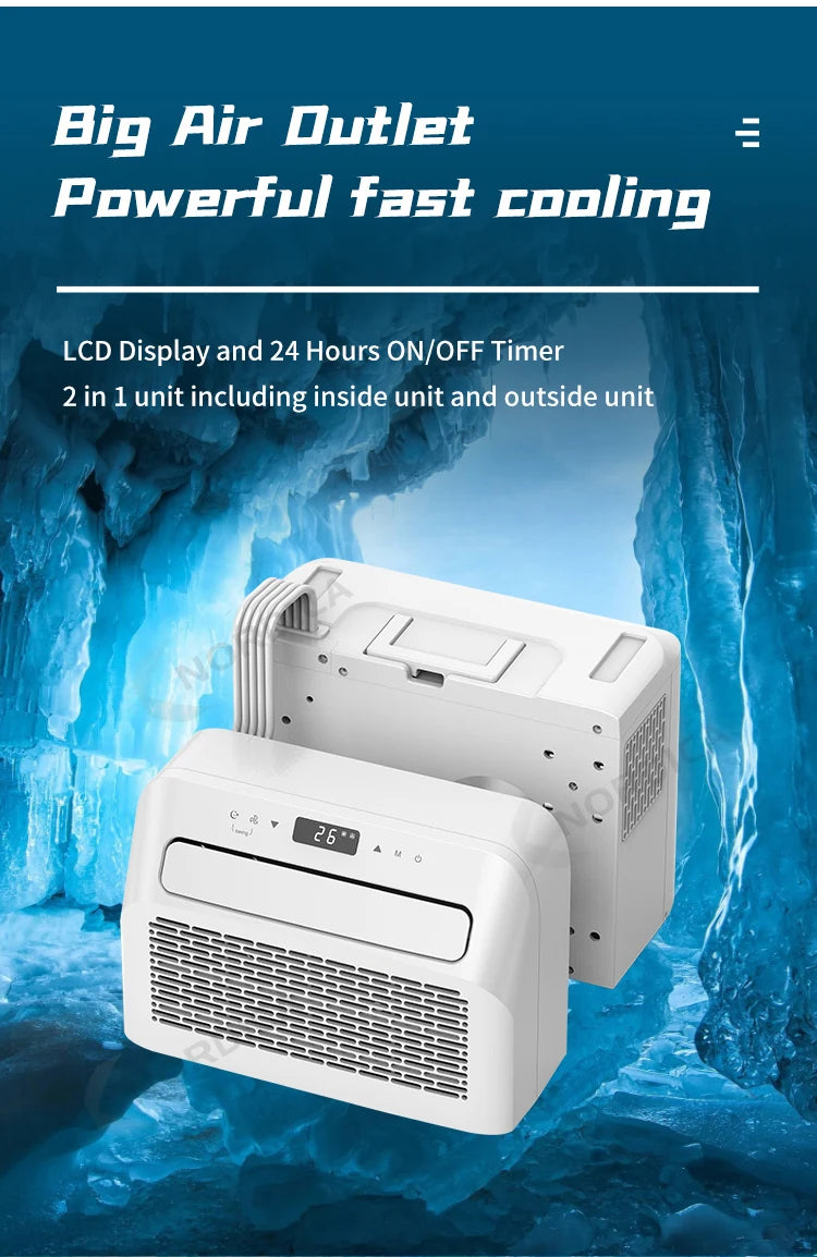 Caravan Camping Air Conditioner With Mobile Control Split AC for Camping