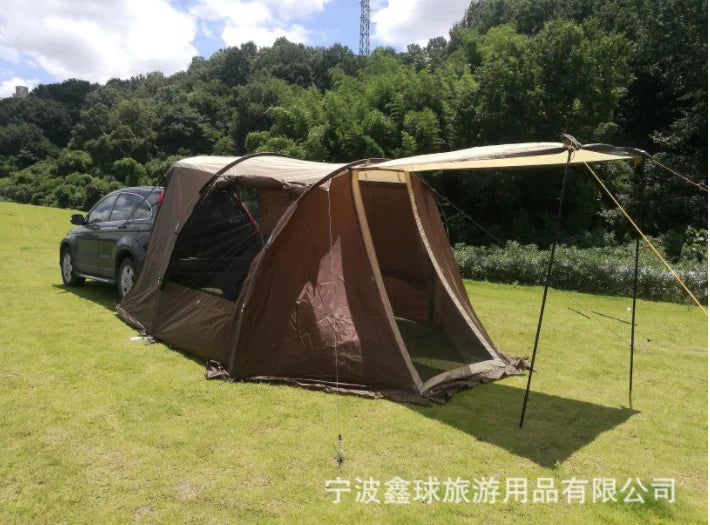 Outdoor Folding Portable Car Rear Awning Tent Multi-person Rainproof Pergola Camping Canopy Tent