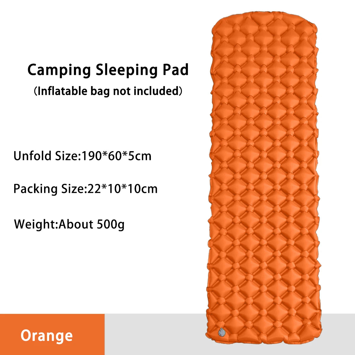 Camping Inflatable Mattress In Tent Folding Camp Bed Sleeping Pad Picnic Blanket Travel Air Mat Camping Equipment