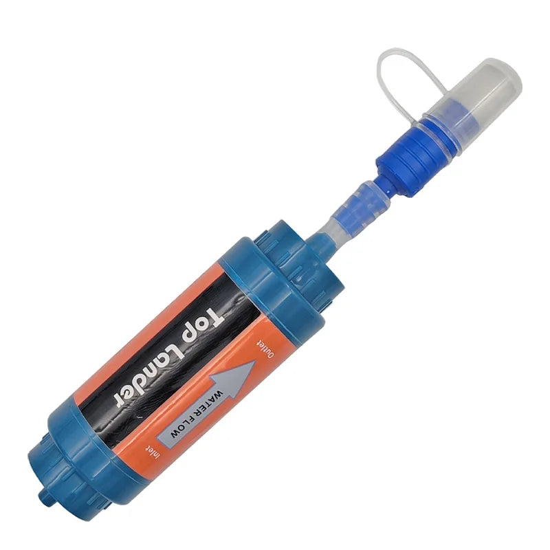 Portable Camping Water Filter Straw Survival Equipment Hiking Outdoor Mini Purifier Purification Supplies Emergency System