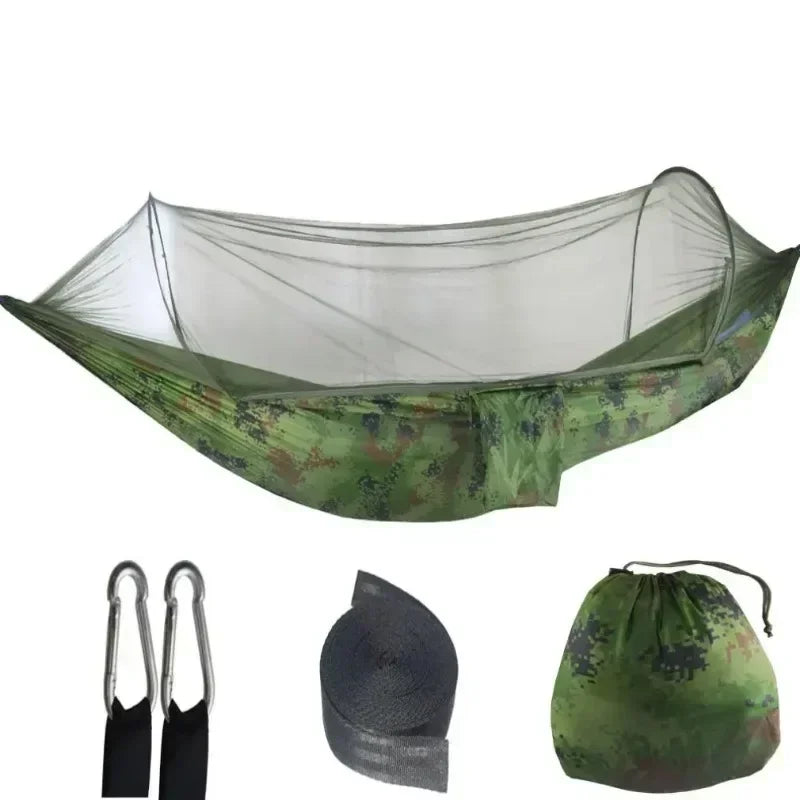 Hammock Tent Camping Suspension Mosquito Net Hammock Mosquito Proof Cloth Outdoor Portable Stable Camping Picnic Swing Hammock