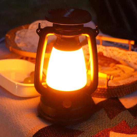 Solar Camping Lights - Ambient Light, Vintage Horse Lamp, LED Table Lamp, Picnic Hanging Lantern, Outdoor Decorative Lanterns