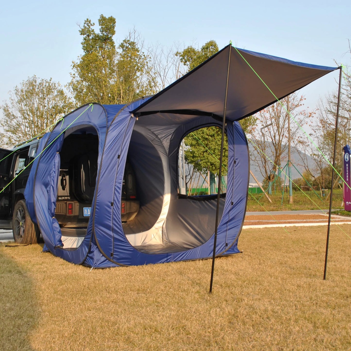 Suv Camping,tent one touch， camping trip, tram for 4 people, automatic, instant start, no need to build rear extension car, tent