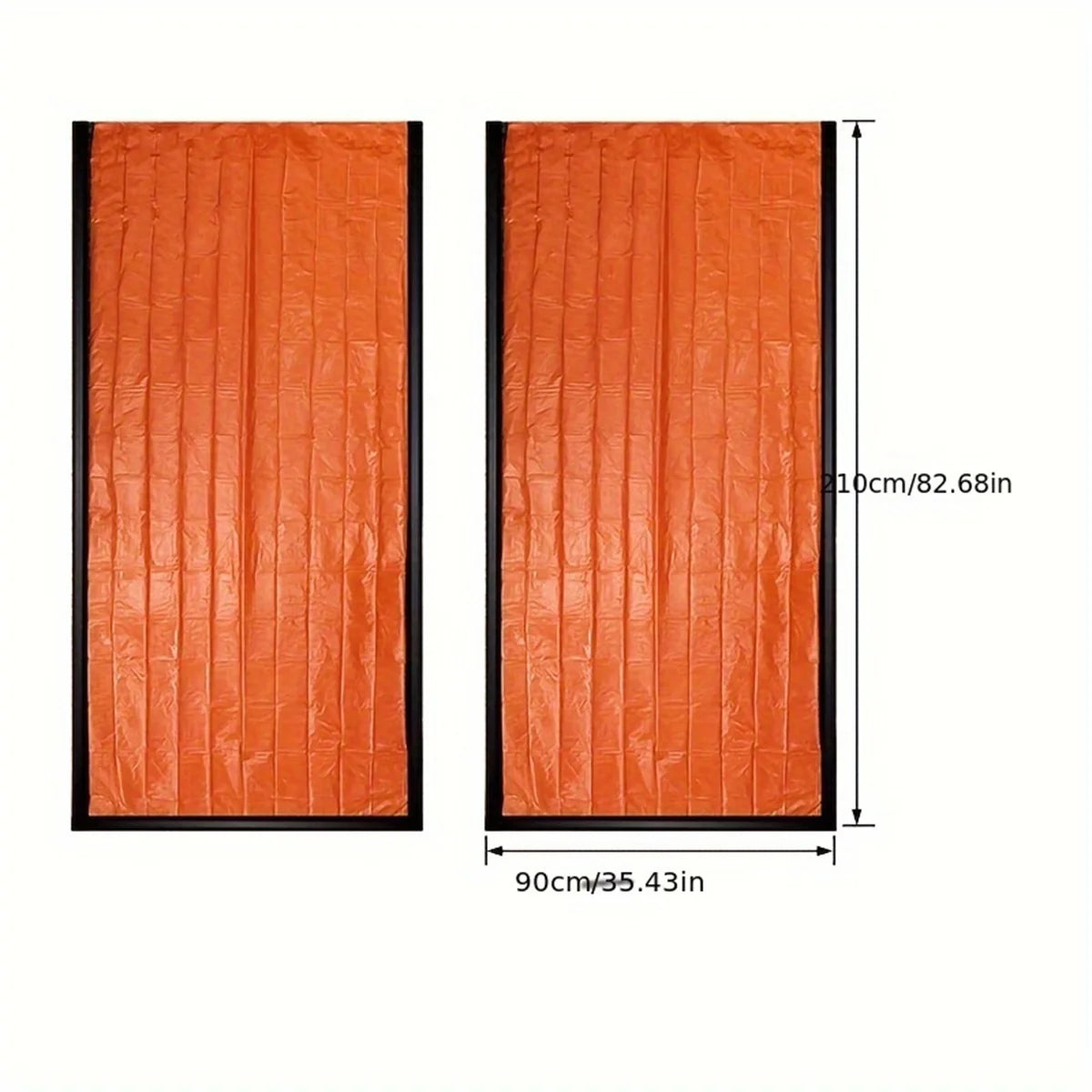 2 PCS Portable Insulated Sleeping Bags Emergency Shelter Camping Sleep Bag Travel