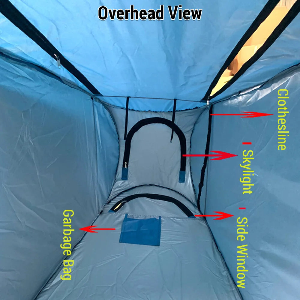 Pop Up Privacy Tent Shower Tent Outdoor Camping Bathroom Toilet Tent Portable Changing Tent