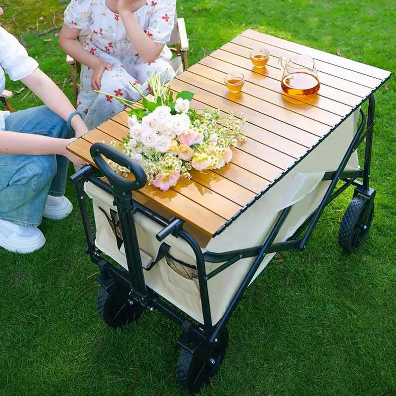 Outdoor Portable foldable table Heavy Duty Garden Cart Board Camping Table Top Attachment for party wedding barbecue camping