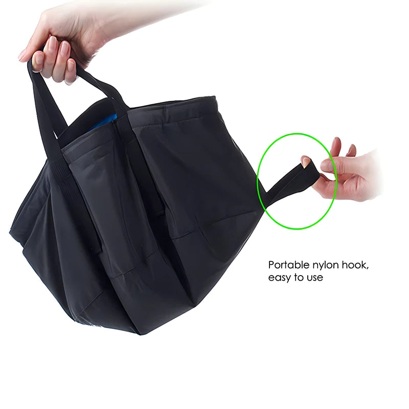 Outdoor camping equipment 8.5L portable folding water basin foot wash basin beach portable water storage bag outdoor tools