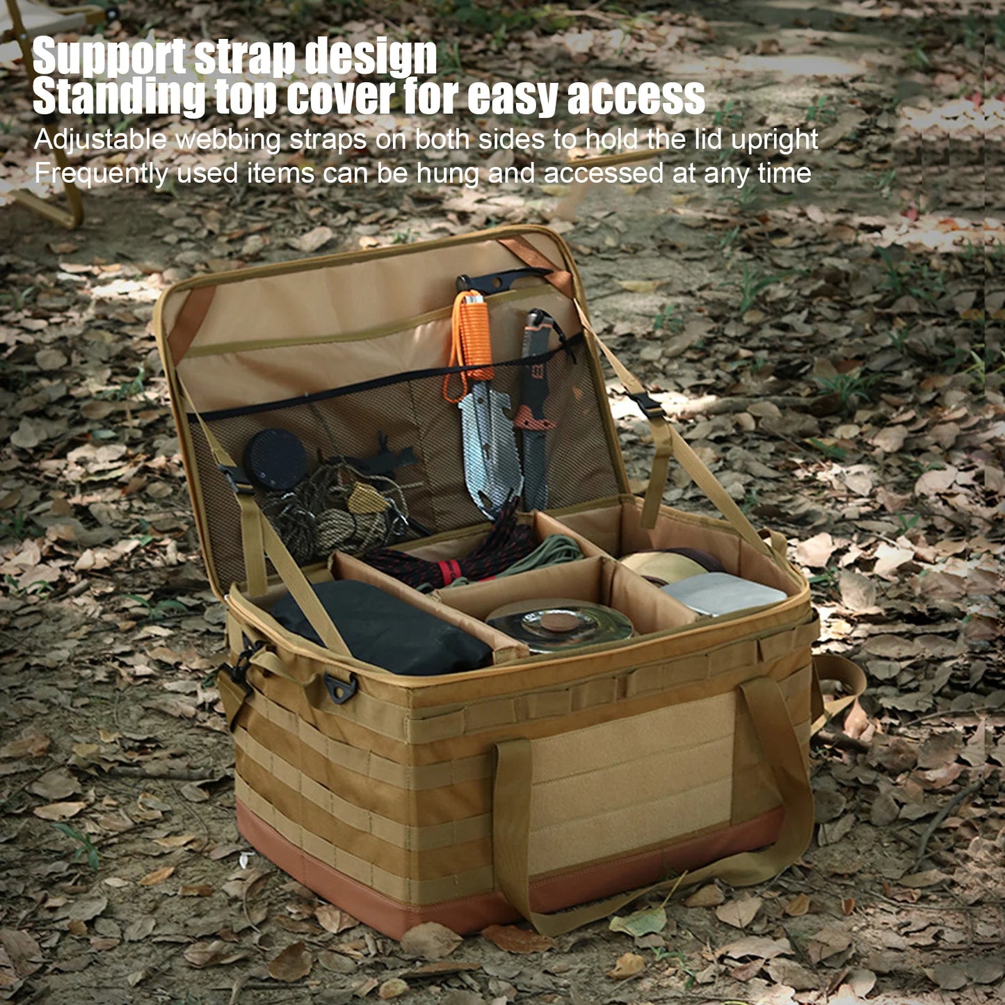 Camping Storage Bag Lightweight Foldable Camping Storage Bag  Thickened Bottom 30L Multipurpose for Outdoor for Picnic