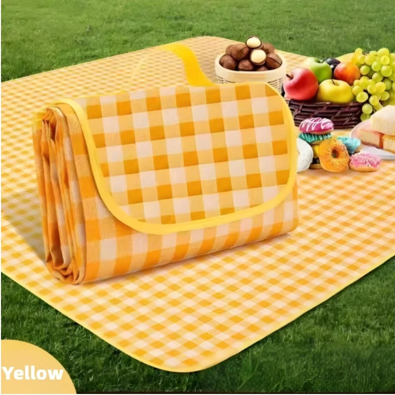 Portable Camping Mat Wear Resistant Camping Grass Mat Waterproof Moisture-proof Picnic Mat For Hiking Beach Travel Outdoor