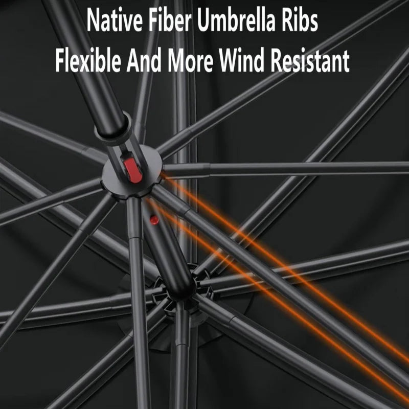 Fishing Umbrella Outdoor Sunshade Protector Thickened Version Beach Camping Backyard Large Parasol Waterproof Outdoor Umbrella