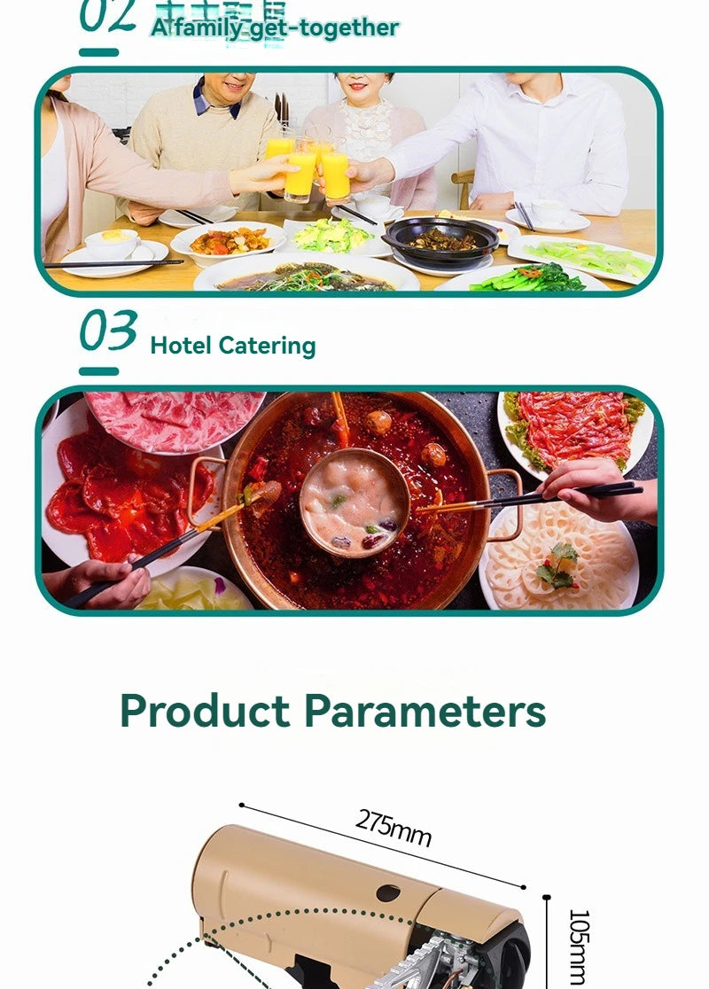 Outdoor Camping Stove Portable Camping Hiking High-Fire Integrated All-in-One Gas Burner Outdoor Backpacking Camp Cooker