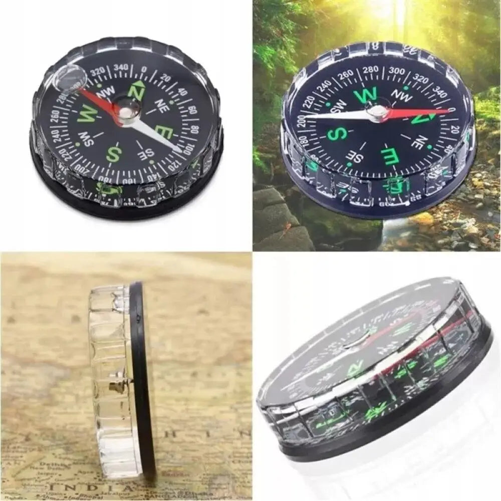 Compass Mini Outdoor 45MM Compass Navigation Compass Camping Hiking Pocket Compass for Camping disorientated Survival tools