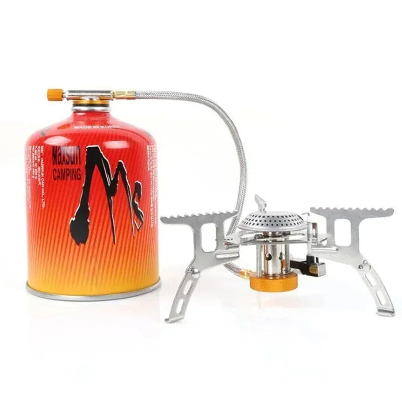 WindProof Camping Gas Stove Outdoor Tourist Burner Strong Fire Heater Tourism Cooker Portable Furnace Supplies Picnic Equipment