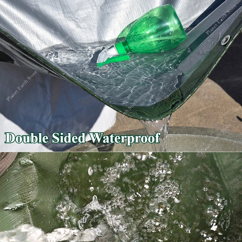 Waterproof Camping Mat Oudoor Picnic Blanket Portable Pocket Travel Mat Beach Mat Simple Awnings Shelter for Hiking Traveling