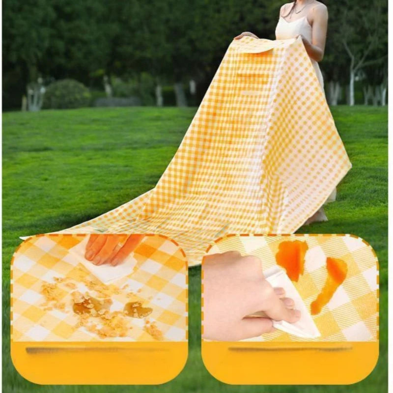 Portable Camping Mat Wear Resistant Camping Grass Mat Waterproof Moisture-proof Picnic Mat For Hiking Beach Travel Outdoor