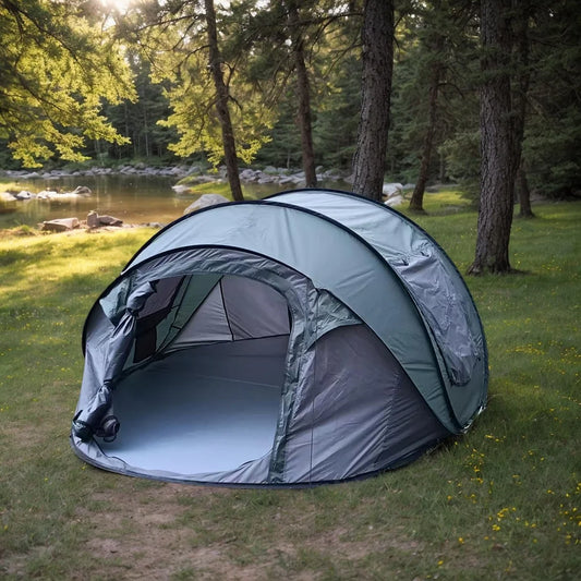 A pop-up tent for family travel, waterproof camping boat tent, portable outdoor tent for camping and hiking trips