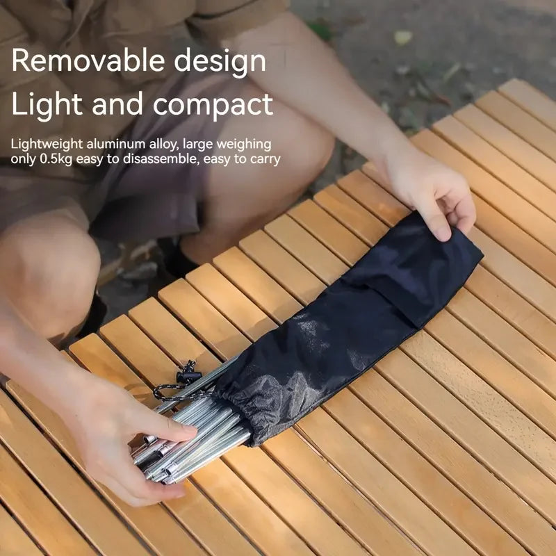 Camping Campfire Tripod Adjustable Hanging Pot,Stable Campfire Cooking,Picnic Essential,Compact and Lightweight Easy Carrying