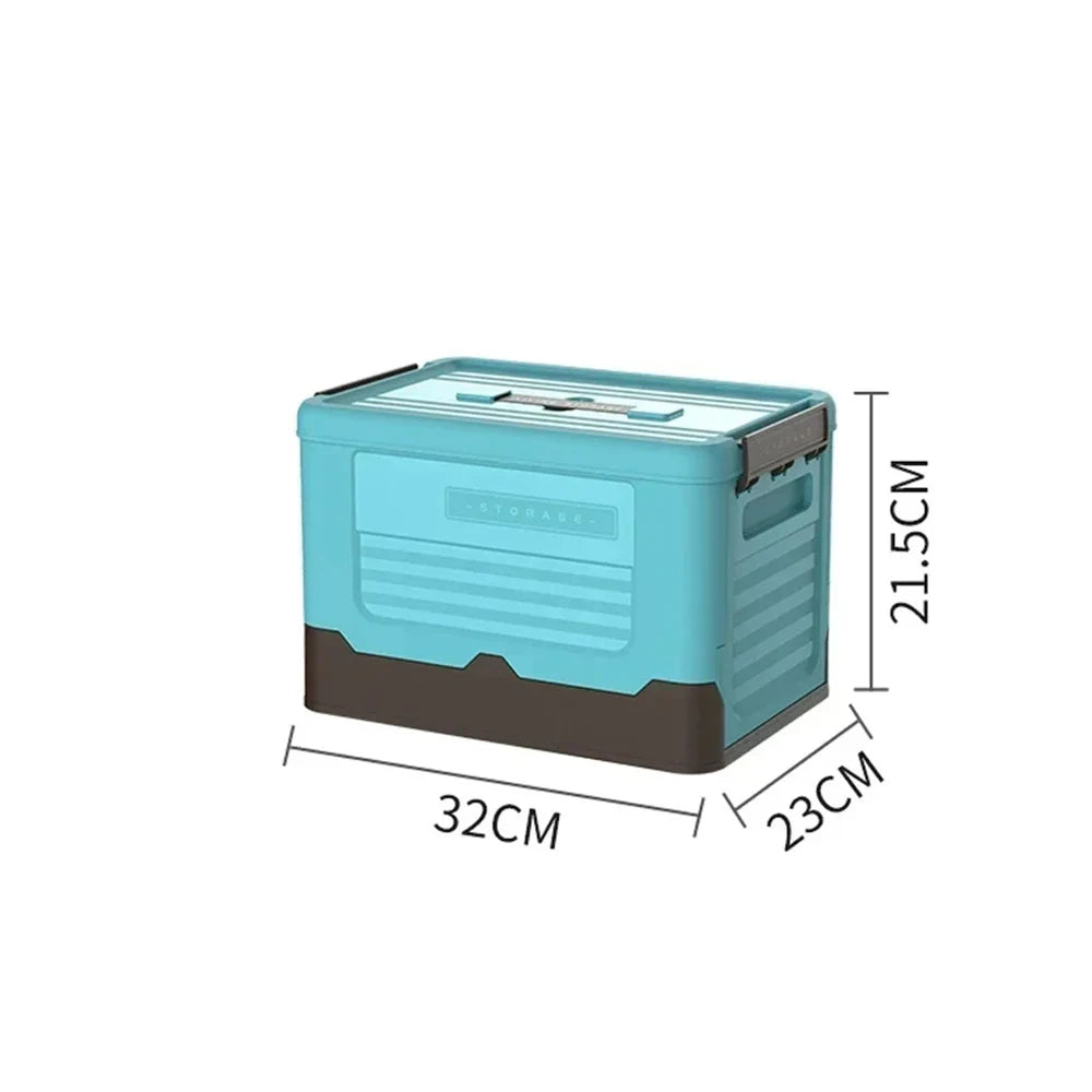 Camping Storage Box Folding Multifunction Space-Saving Plastic Sundries Storages Car Backup Organizer Portable High-Capacity Box