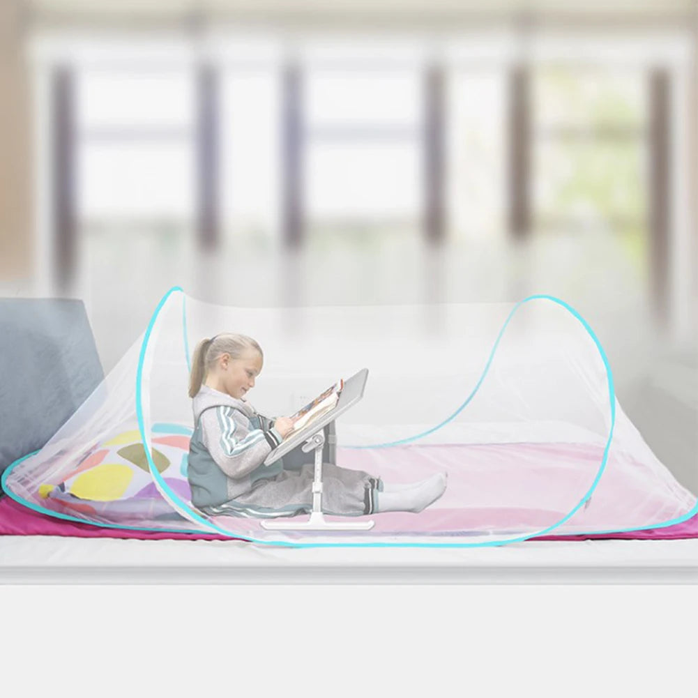 Pop-Up Mosquito Net Tent with Zipper Outdoor Camping Mosquito Net Portable Folding Mosquito Netting for Baby Adults Trip