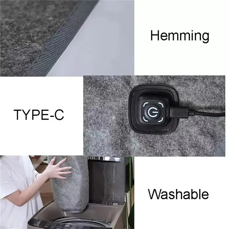 Electric blanket plush heating pad USB single heating pad outdoor camping single mattress heated sleeping pad heating pad