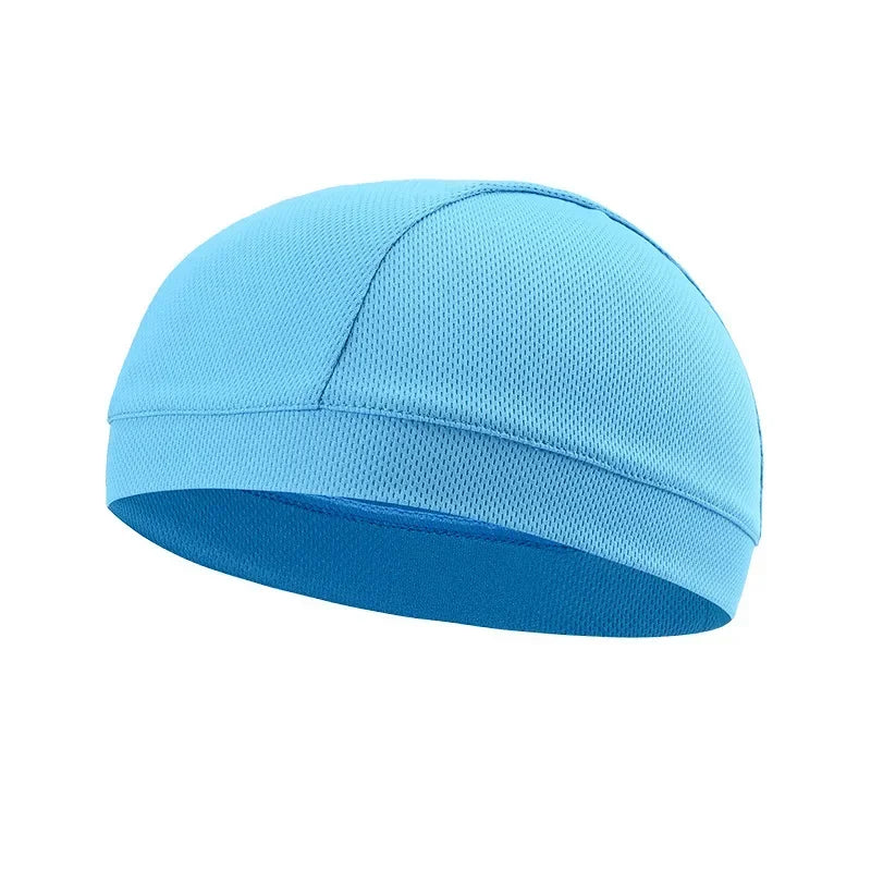 Summer Unisex Quick-dry Breathable Hat Motorcycle Bicycle Helmet Inner Liner Cap Outdoor UV Protection Hat Balaclava Cycling Cap
