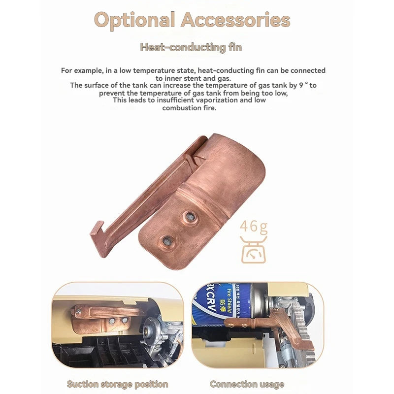 Outdoor Camping Stove Portable Camping Hiking High-Fire Integrated All-in-One Gas Burner Outdoor Backpacking Camp Cooker