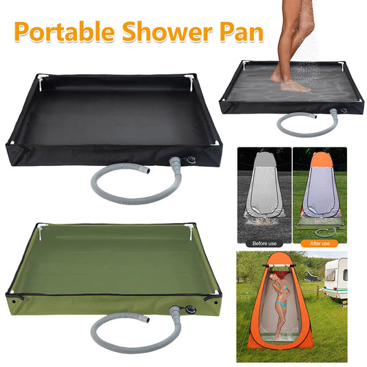 Camping Shower Tent Floor Base Foldable Shower Base Camping Shower Base for RV Outdoor Camping Shower Beach Pet Bath
