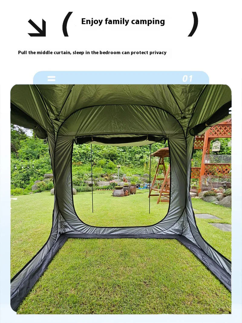 Lohascamping Car box docking tent SUV Car Rear Tent 5-8 person Camping Travel Car Mounted Tent Travel Car Trunk Tent