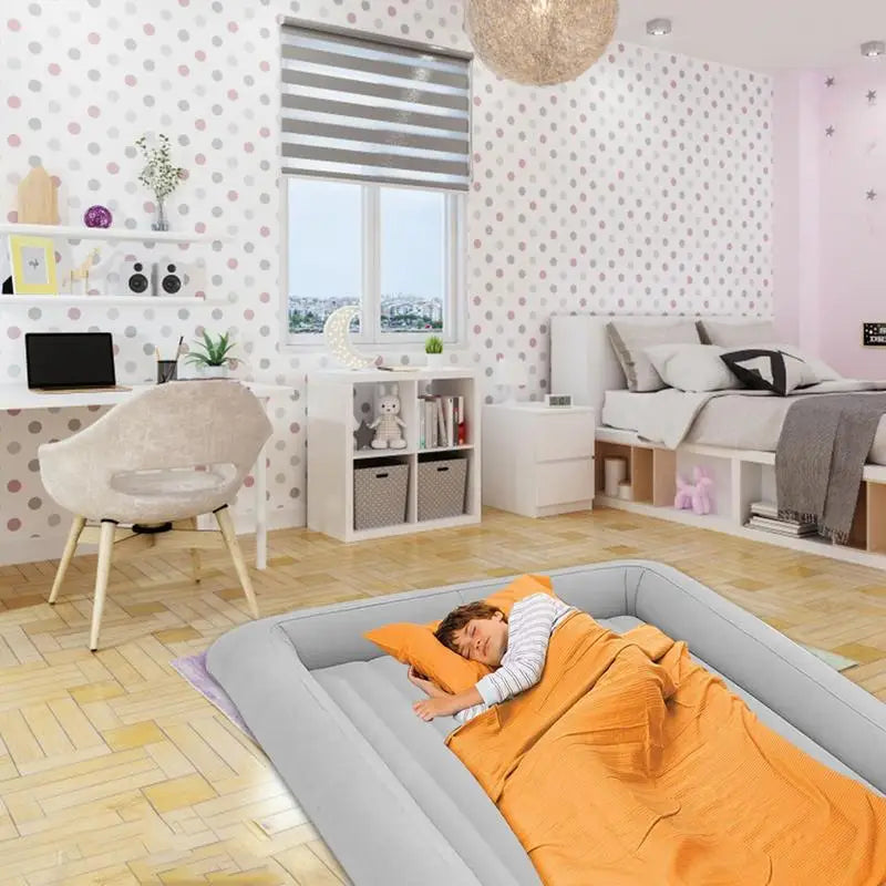 Inflatable Baby Bed Folding Kid Sleeping Bed Air Mattresses Car Rear Children's Air Travel High-Speed Rail Plane Sleeping Pad