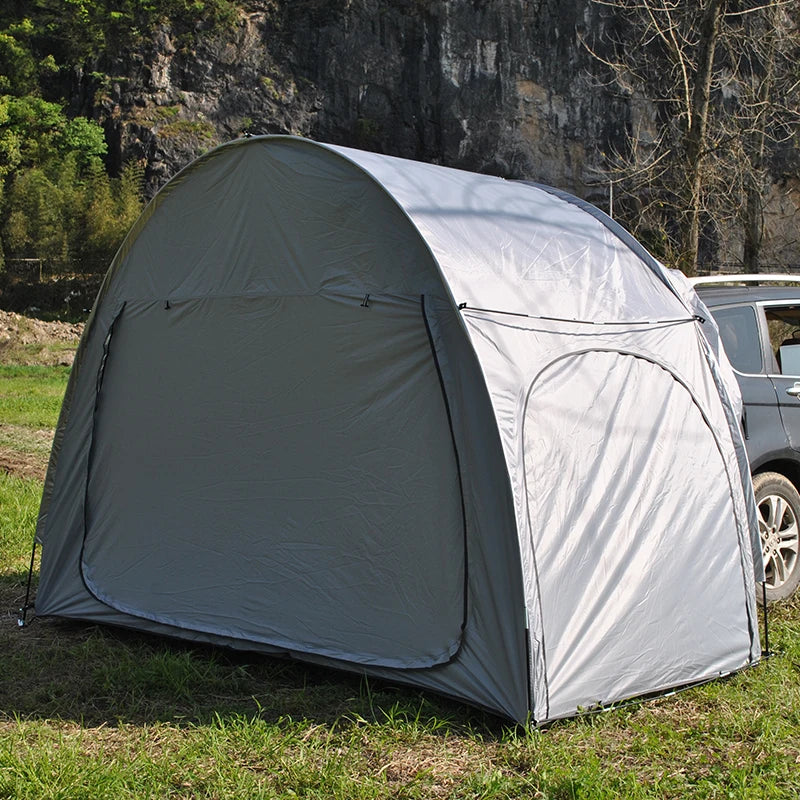 Car Rear Tent with Floor, SUV Back Tent Stand, Freely Hatchback Tent, Generous Vertical Height, Reliable in All Elements