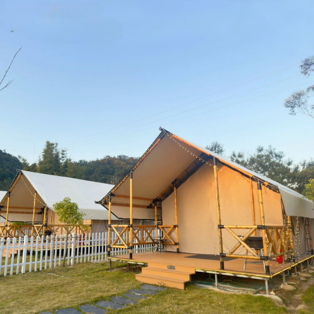 Outdoor Camping Tents, Hotel Camping Bases, Large Wooden House Accommodation, Suitable for Camping, Customizable