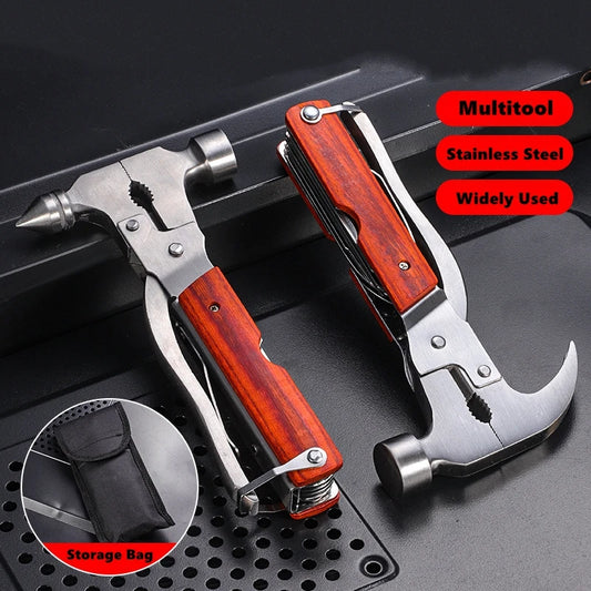 Camping Gear Multitool, Cool & Unique Birthday Gifts for Men,Survival Gear for Outdoor Hunting Hiking, Emergency Escape Tool