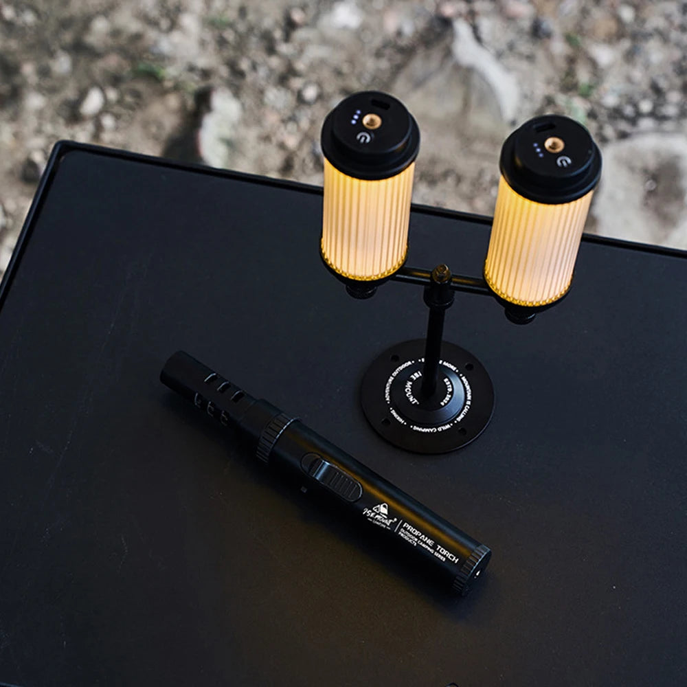 Outdoor Igniter Camping GasTorch Portable Burners Charcoal Burning Tool Picnic BBQ Cooking Flamethrower Circulate Refilled